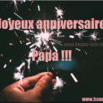 Joyeux anniversaire papa, bon anniversaire
