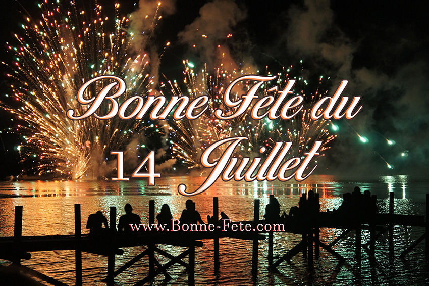 Fete du 14 juillet feu d'artifice