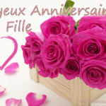 Joyeux anniversaire ma fille, bon anniversaire