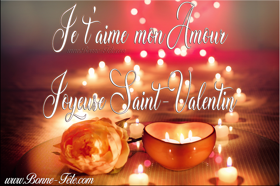 Saint-Valentin je t'aime mon amour image saint valentin