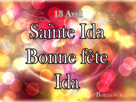 Saint Ida bonne fête ida prénom ida