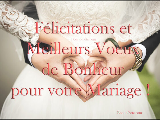 Félicitations et voeux de mariage pour ma nièce - Bonne fête