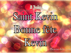 Bonne fête Kevin 3 juin, prénom Kevin, Saint Kevin